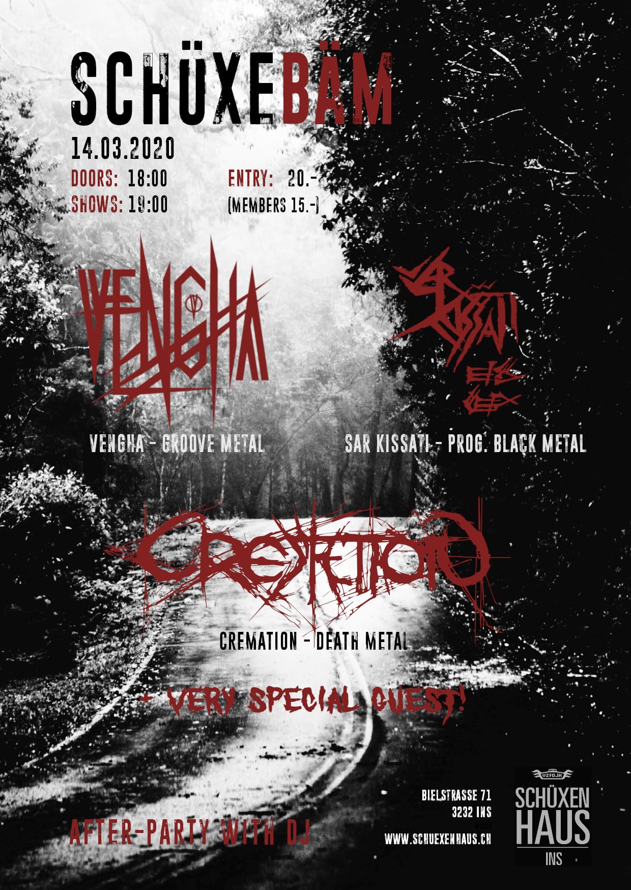 Concert 14.03.2020 @SCHÜTZEBÄM